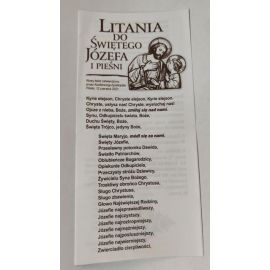 Litania do Św. Józefa i pieśni - folder 1 szt