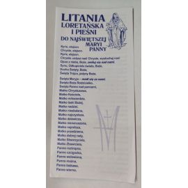 Litania Loretańska i pieśni do NMP - folder 1 szt